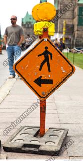 Photo Texture of Pedestrian Traffic Sign